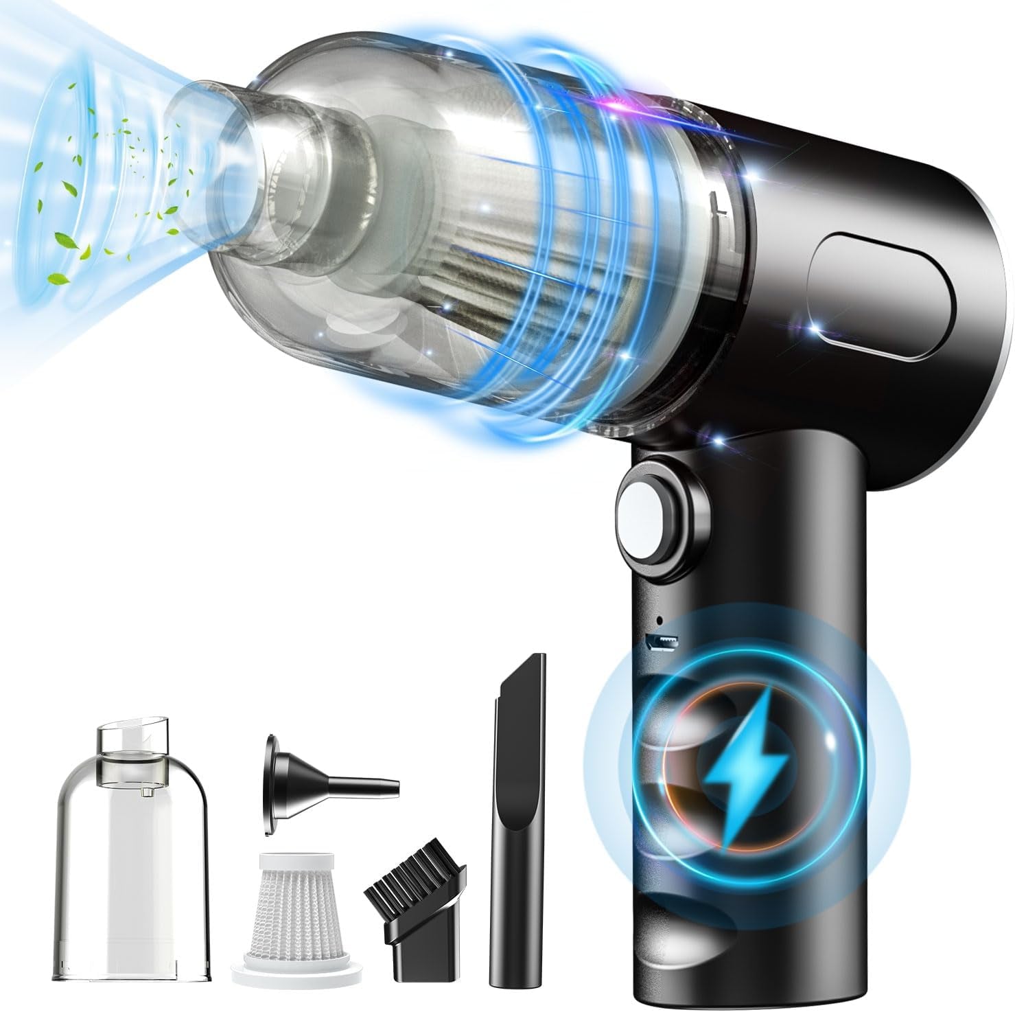 3-in-1 Rechargeable Air Duster & Mini Vacuum